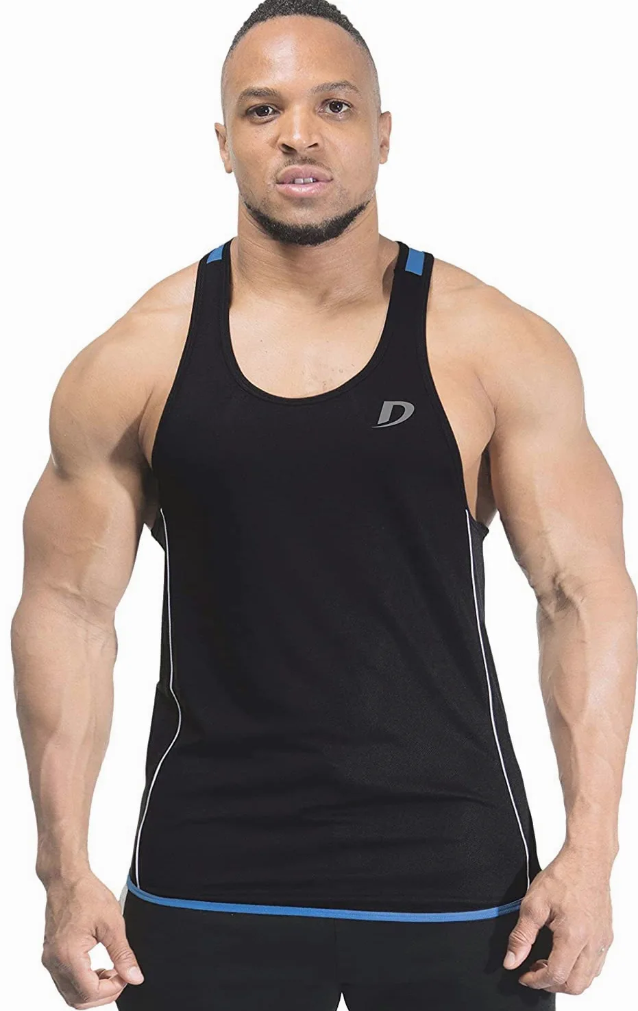 DECISIVE Sando - Camiseta de tirantes para hombre, ajuste delgado, 3 tonos, paquete combinado