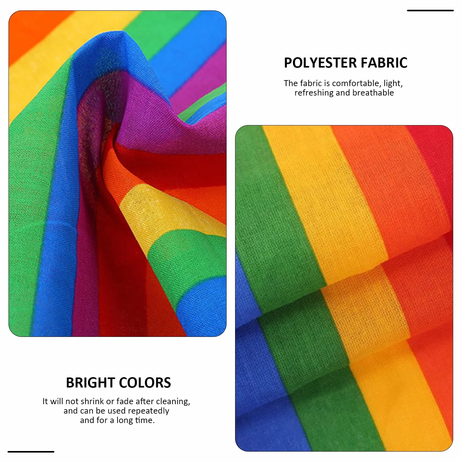 Corbata con pañuelo pajarita a rayas de colores arco iris accesorio para disfraces mujer