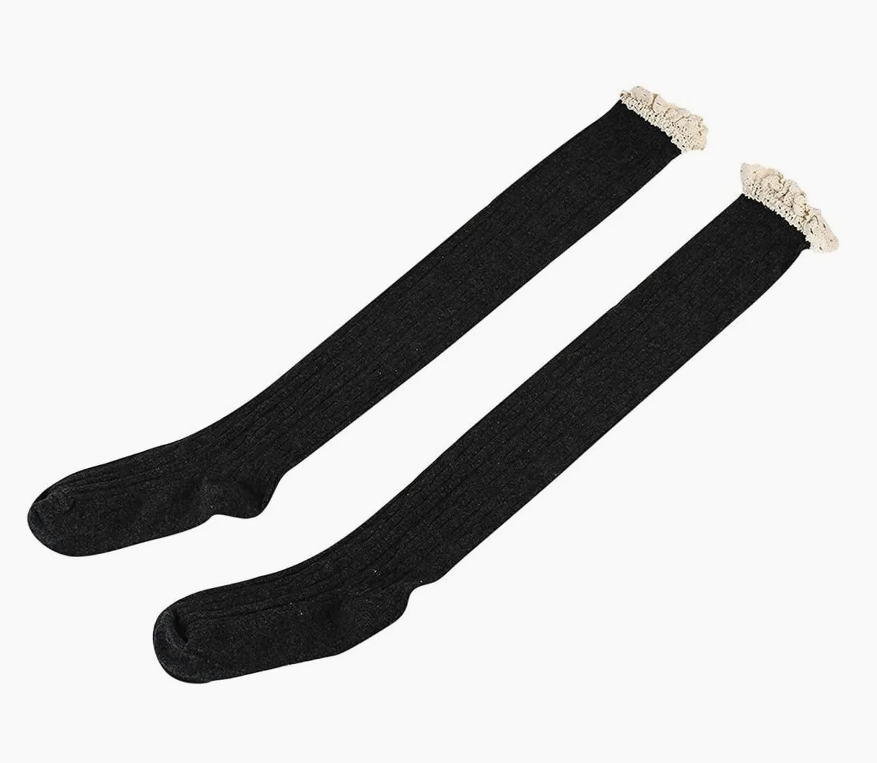 Calcetines Termicos 2 Pares De Calcetines Altos Hasta El Muslo Para Mujer, Calcetines Por Encima De La Rodilla, Calcetines Largos A La Moda Para Mantener El Calor, Cómodos Calcetines Invierno