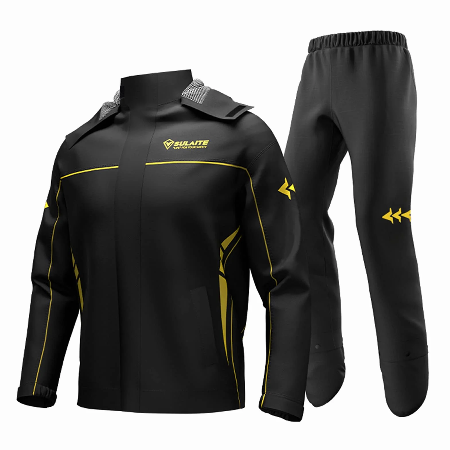 Lixada Traje de Lluvia Impermeable para Motocicleta Hombre Mujer Chaqueta y Pantalones