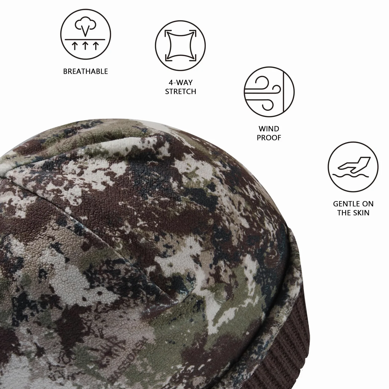 Bassdash Gorro de Invierno de Polar Resistente al Viento y Reversible, Caliente y Grueso, Ajuste Elástico para Hombres y Mujeres, Sombrero de Pescador Unisex con Borde Ajustable