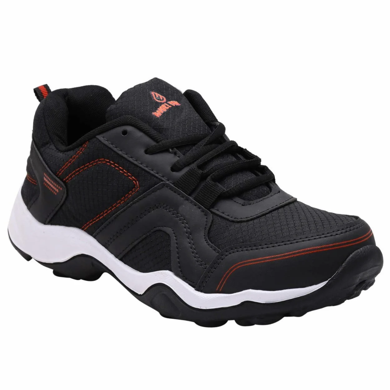 Angel Craft Zapatos elegantes para hombres, gimnasio, correr, caminar, correr, zapatos deportivos para hombres, ligeros y cómodos, negro, 7 UK