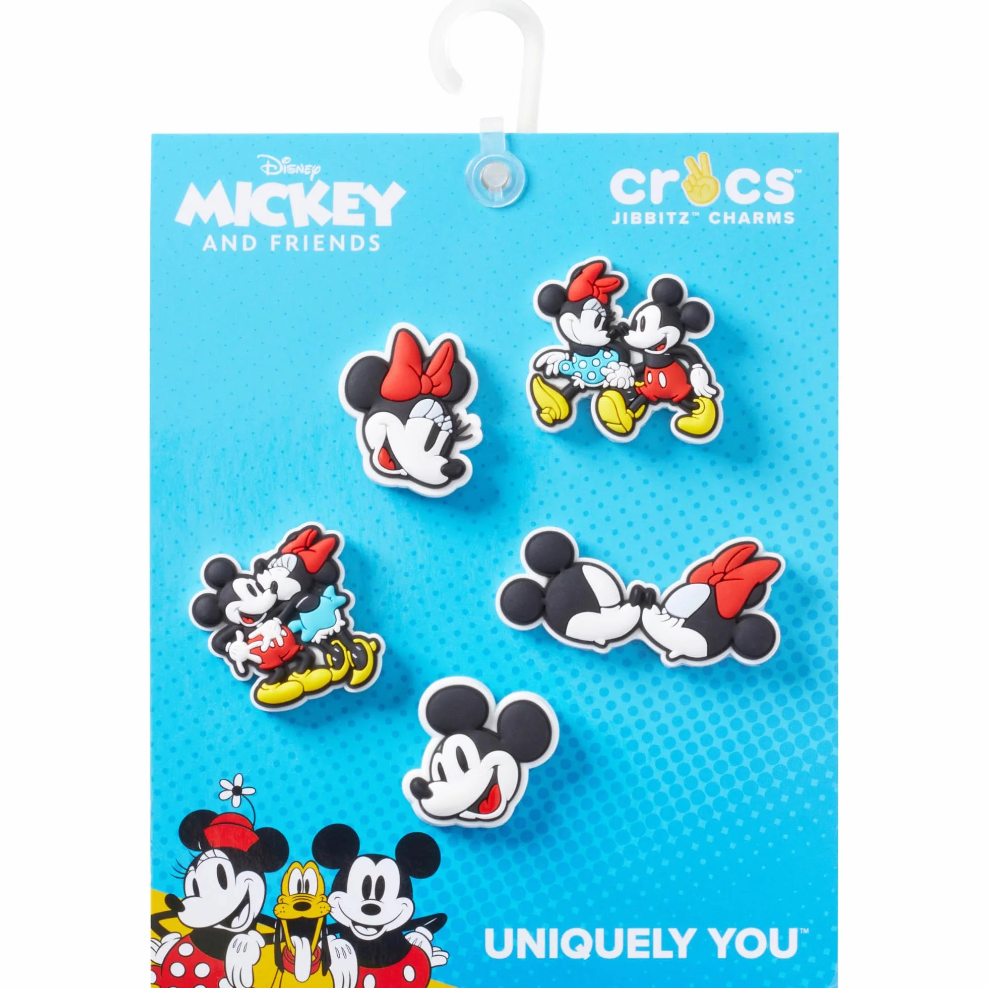Crocs 5 dijes Minnie Mickey para zapatos, multicolor, talla única