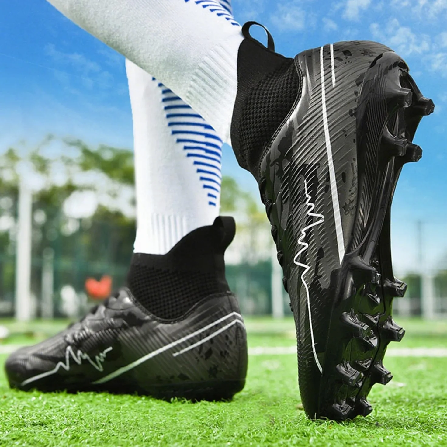 Zapatillas de Fútbol Hombre Spike Profesionales Turf Training