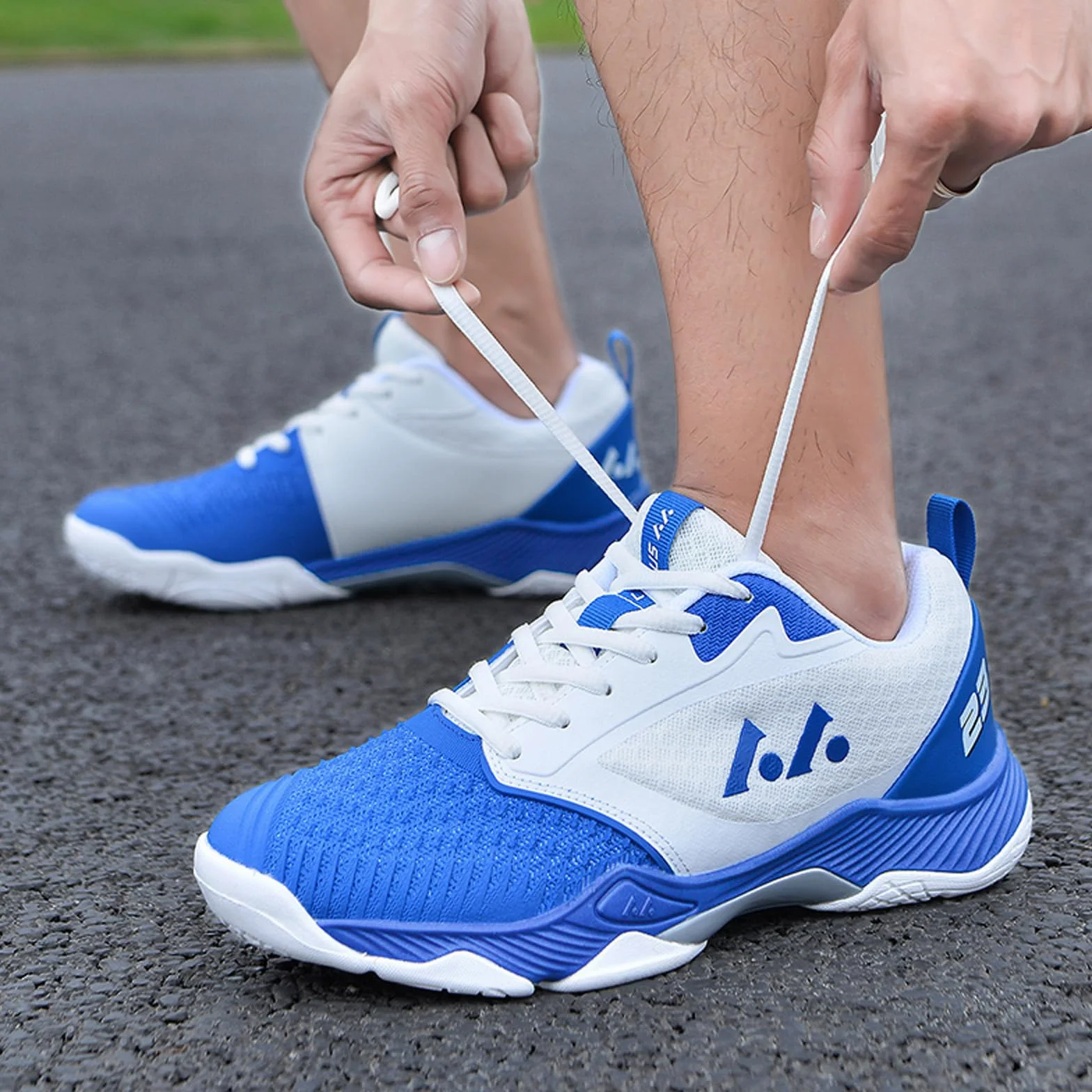 BLBK Zapatos de bádminton, zapatos de squash, zapatos de interior para diferentes revestimientos de suelo, agarre cómodo y firme, zapatillas de voleibol unisex