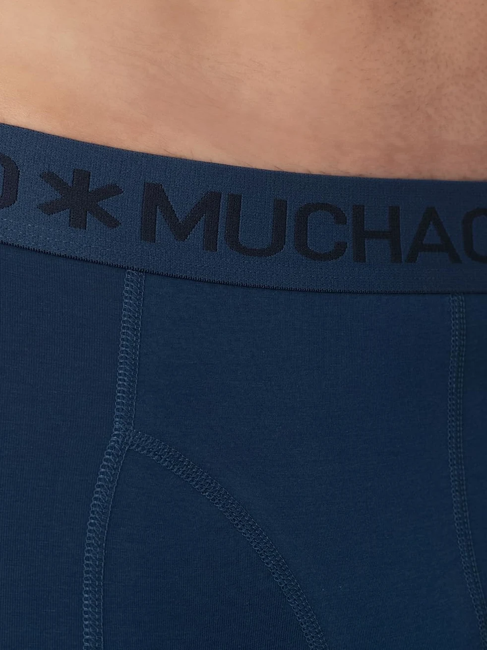Muchachomalo Calzoncillos para Hombre, Ropa Interior Lisa de Algodón para Hombre, Pack de 7 Unidades, Bóxers Lisos de Corte Clásico con Cintura Elástica