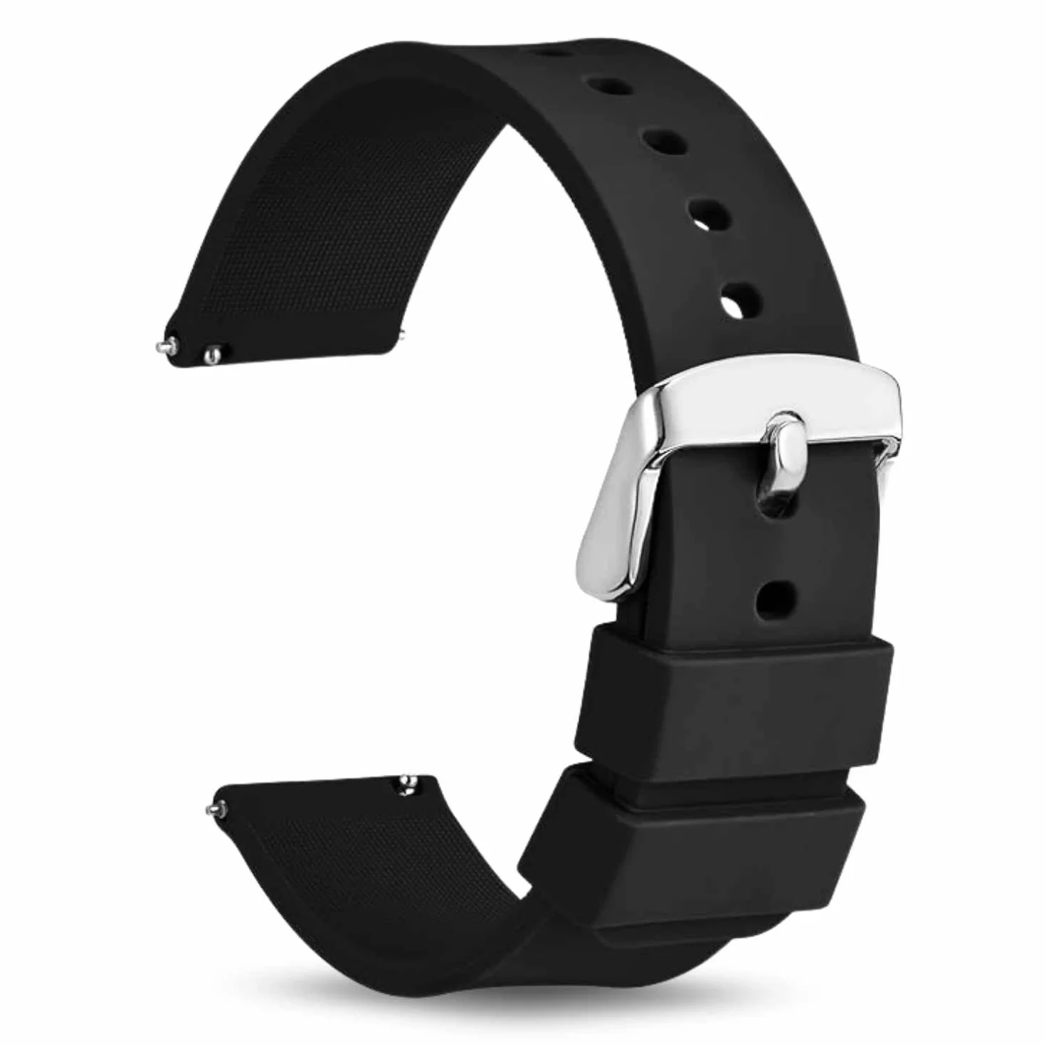 TECHZOCO Correa reloj silicona, Banda de Reloj de Silicona, Correa de Reloj Deportiva, Banda de Reloj Universal, Pulsera de Reloj Silicona, liberación rápida