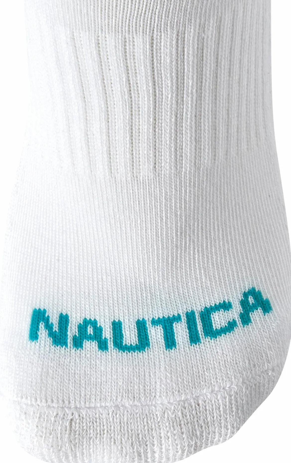 Nautica Women's Low Cut Moisture Control Athletic Socks with Cushioned Comfort (12 Pack) (Solid White, Shoe Size: 4-10)