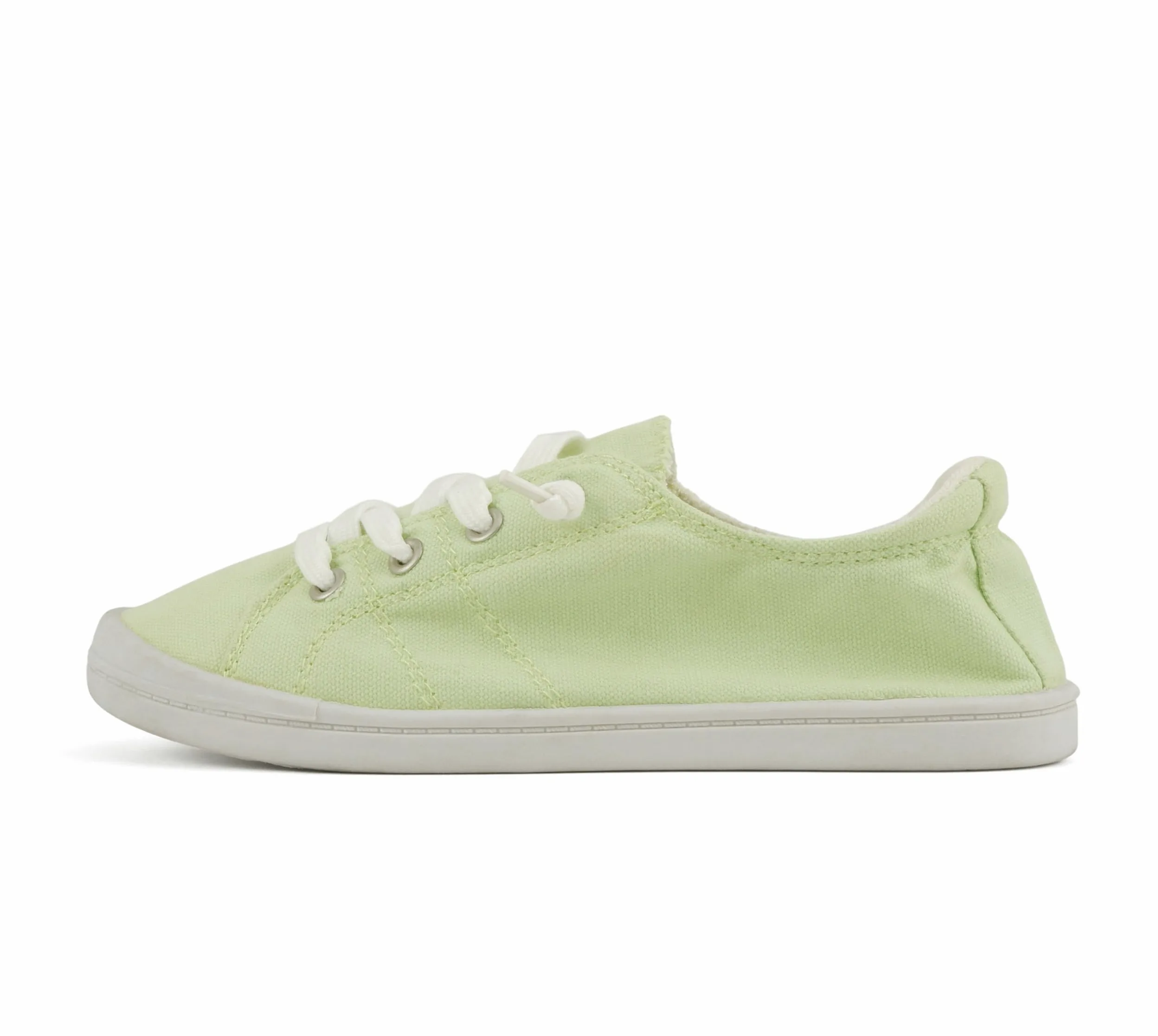 Soda Zapatos planos de las mujeres de la lona del lino del resbalón en las zapatillas de deporte del cordón hasta los holgazanes, Algodón menta, 39 EU