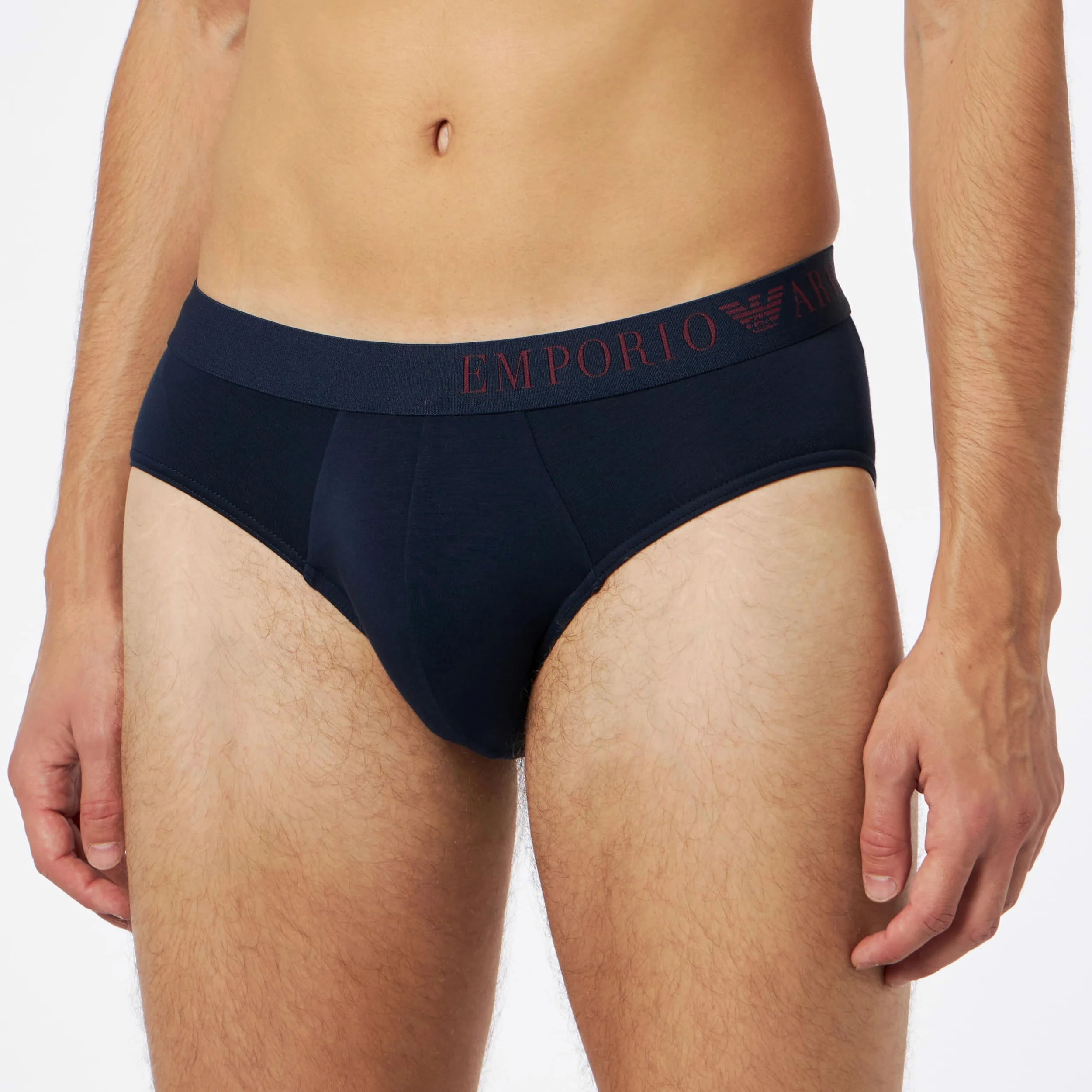 Emporio Armani Underwear Emporio Armani Men's 2-pack Soft Touch Bamboo Viscose Brief, Calzoncillos Boxer Hombre, Marine/Marine