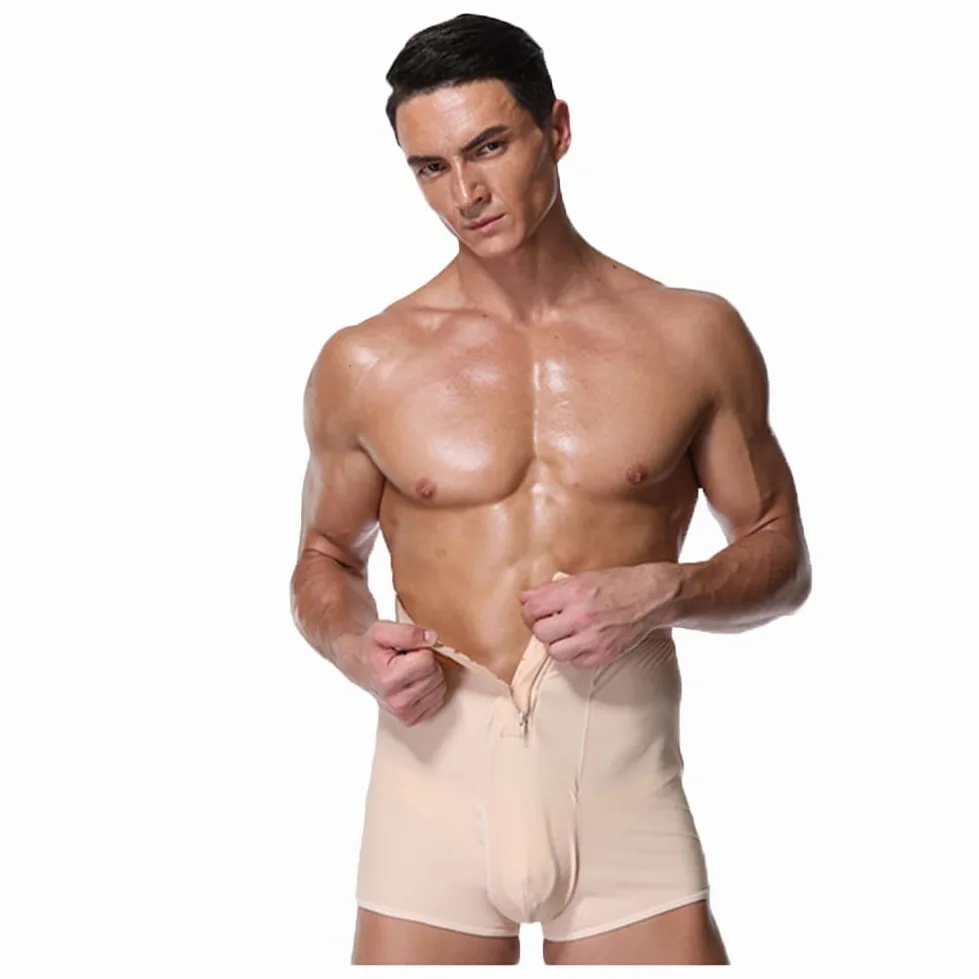 Compresion Pantalones Cortos Moldeadores con Control de Abdomen para Hombre Ropa Interior