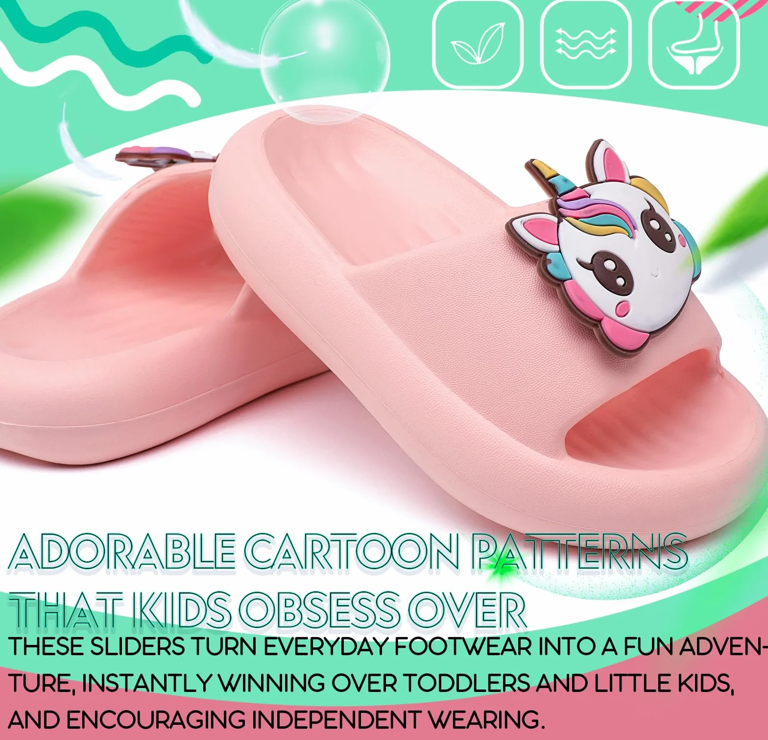 Chanclas de Baño Antideslizantes para Niños y Niñas Ultraligeras EVA 20-36 EU