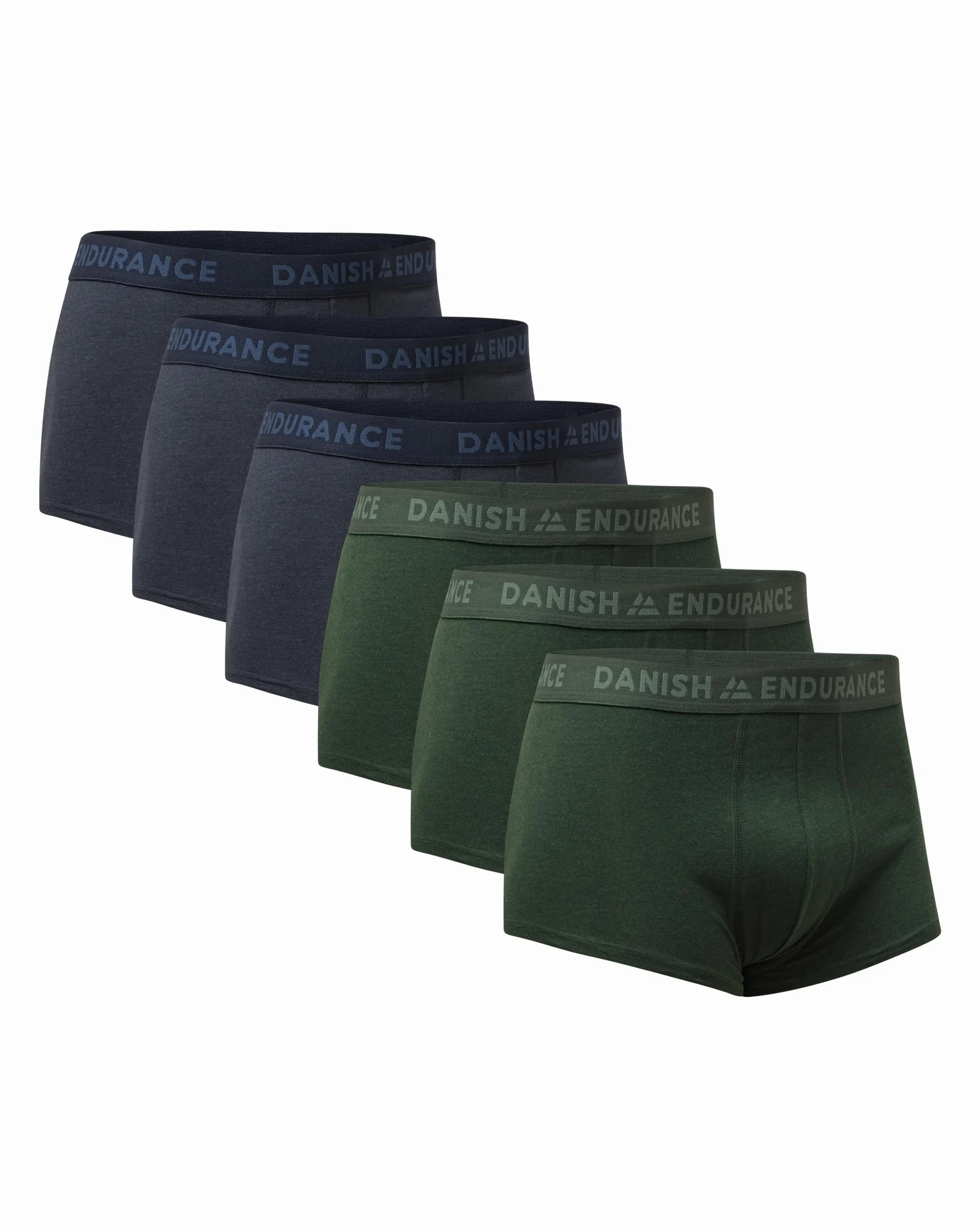 DANISH ENDURANCE Calzoncillos Boxer Hombre Cintura Baja, 6 Pack