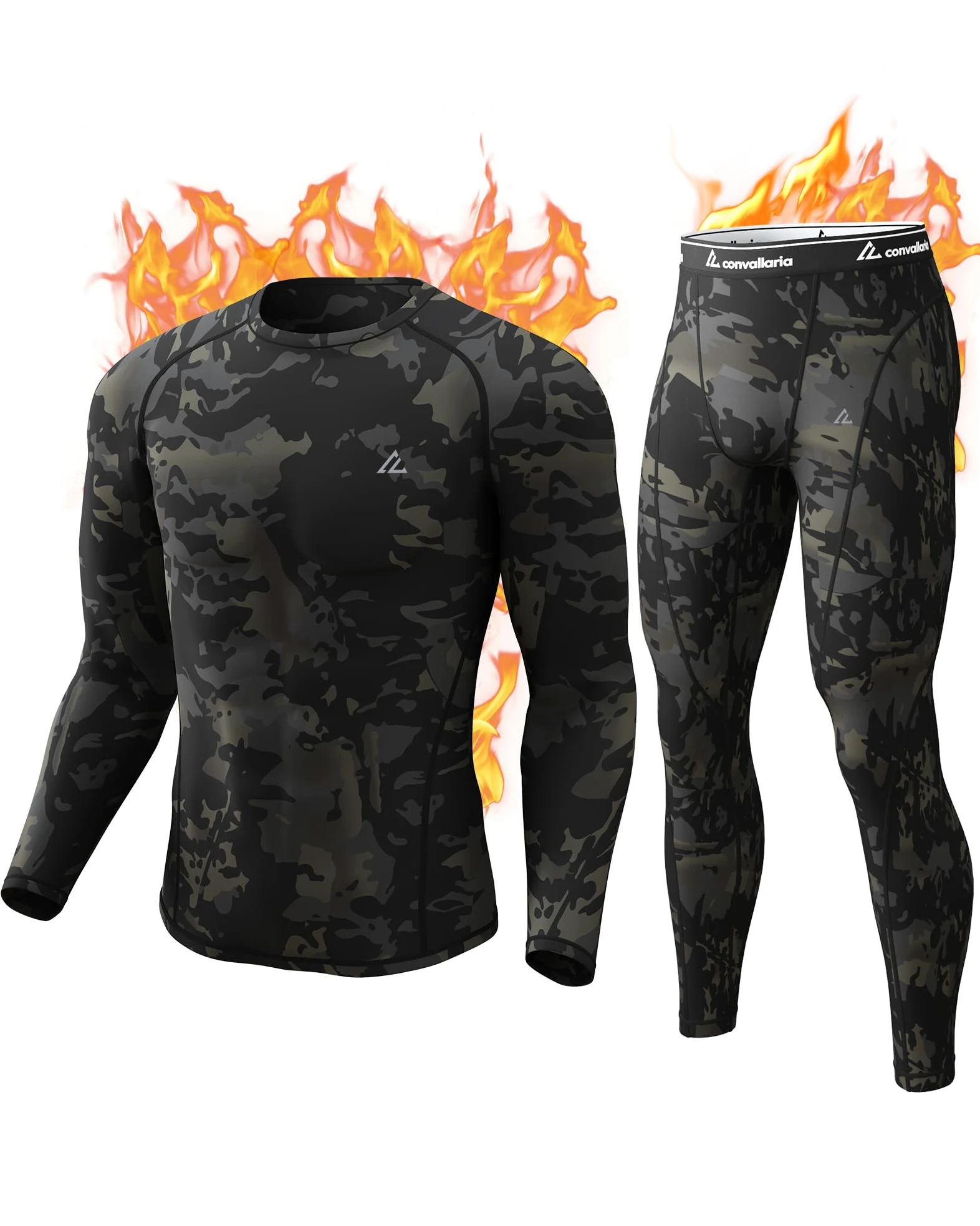 CL convallaria Ropa Termica Hombre Frio Conjunto Termico Hombre Ropa Interior Térmica Hombre Medias Termicas Hombre Invierno