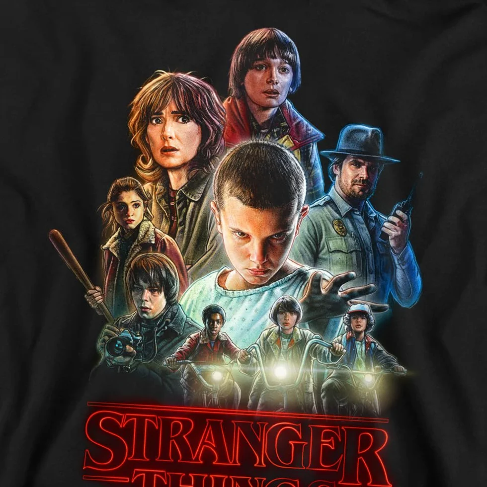 Stranger Things Season One Poster Unisex Sweatshirt Black