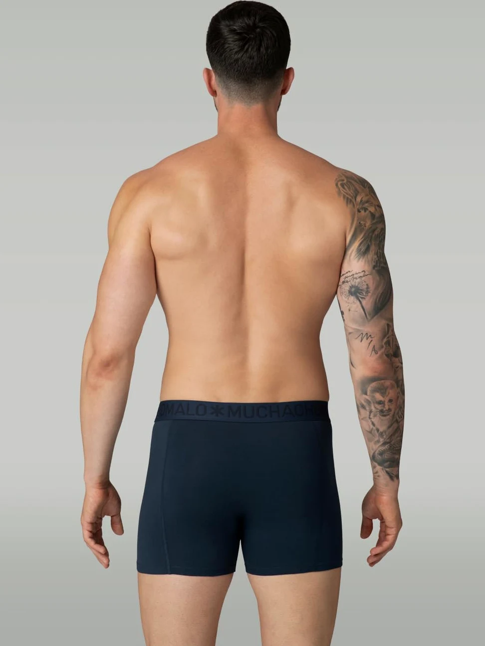 Muchachomalo Calzoncillos para Hombre, Ropa Interior Lisa de Algodón para Hombre, Pack de 7 Unidades, Bóxers Lisos de Corte Clásico con Cintura Elástica
