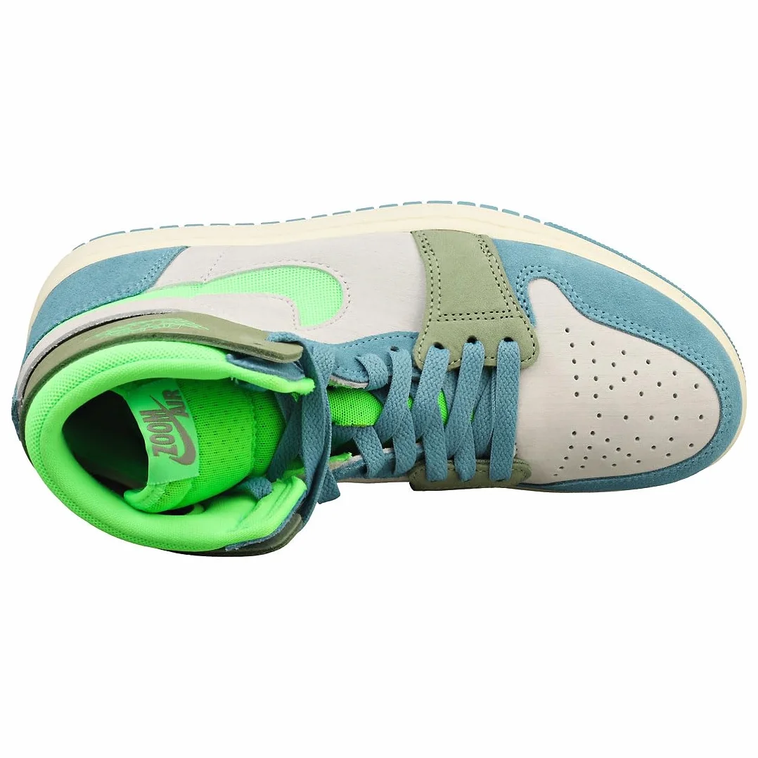 Nike Air Jordan 1 Mid Zoom CMFT 2 Cerulean OilGreen