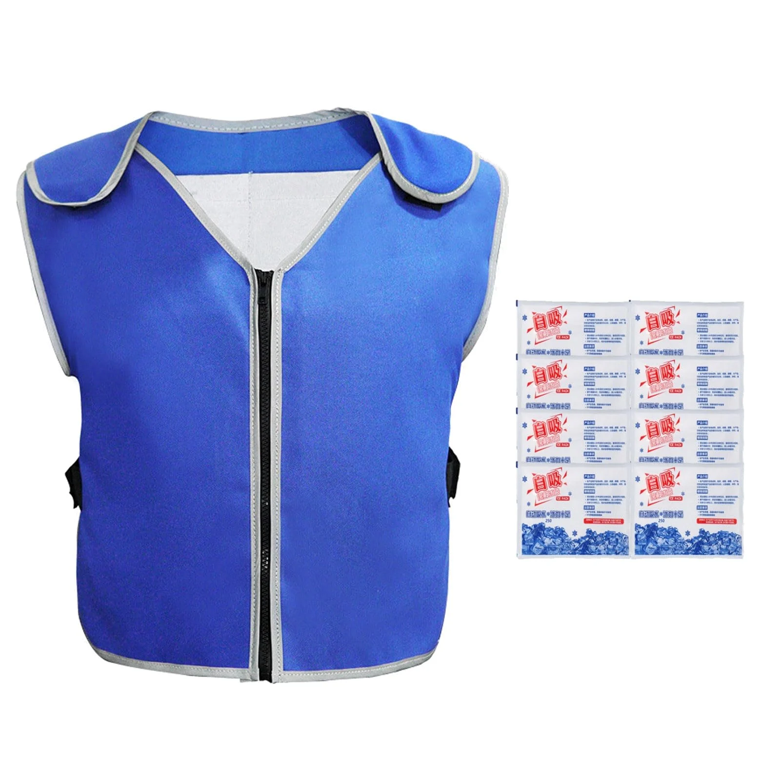 WWricotta Chaleco con bolsa de hielo para trabajo al aire libre, térmico con acondicionado, calor sin sudoración, mujer, verano, profesional