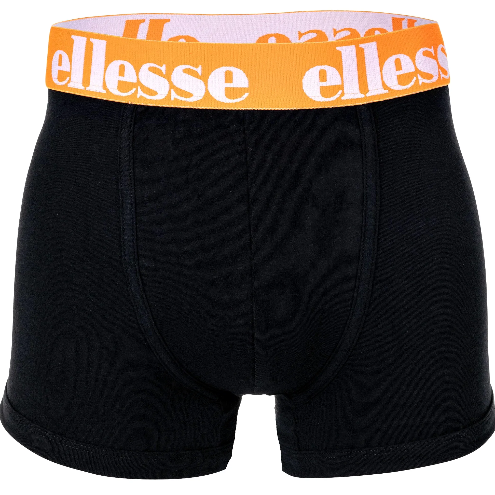 Ellesse Yema Calzoncillos tipo bóxer para hombre, paquete de 7 unidades, con logotipo, sin bragueta, algodón elástico
