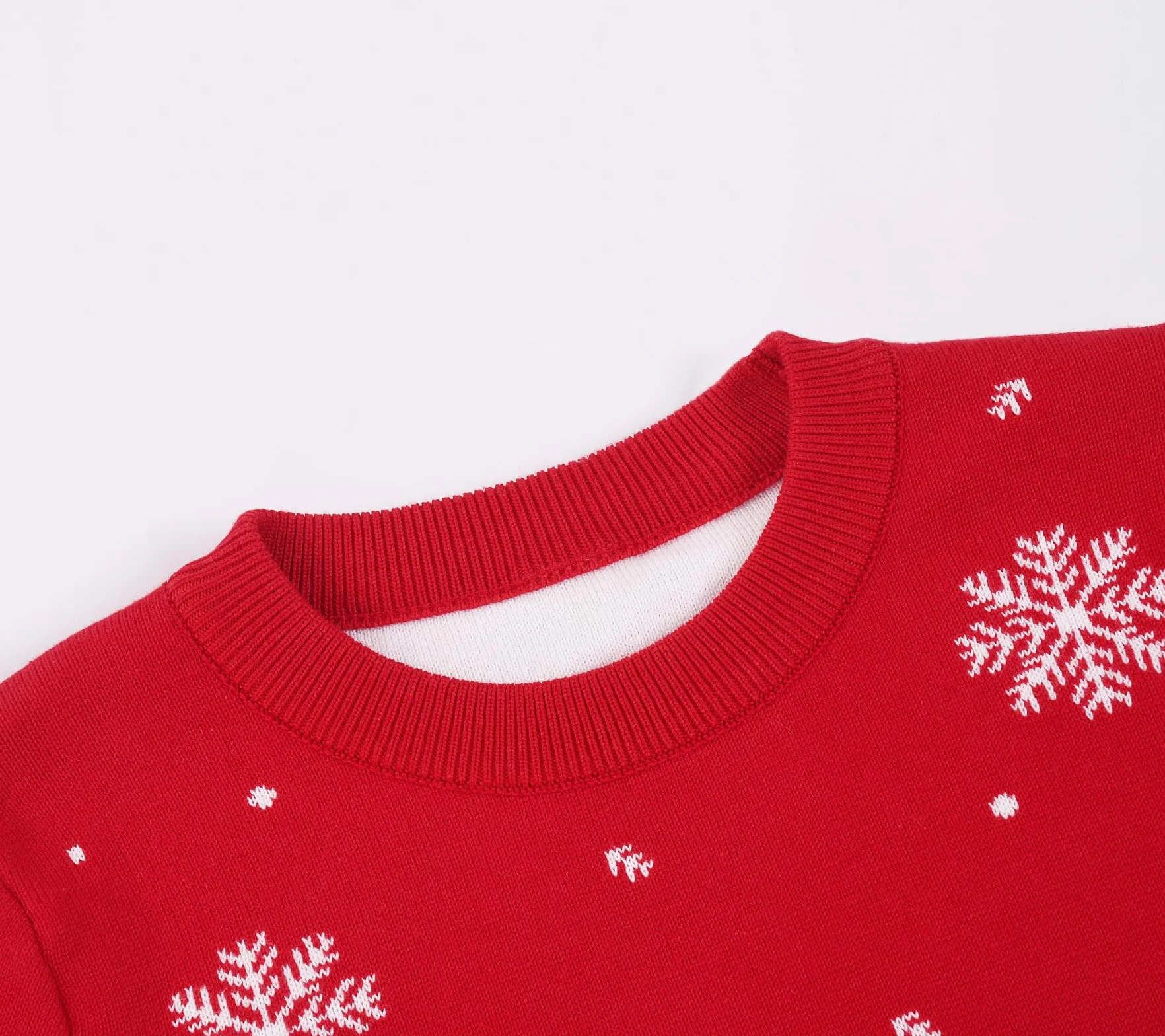 Jersey Navideño Niño Niña Pullover Papá Noel Reno Navidad Suéter Punto Cuello Redondo Bebe 3-7 Años