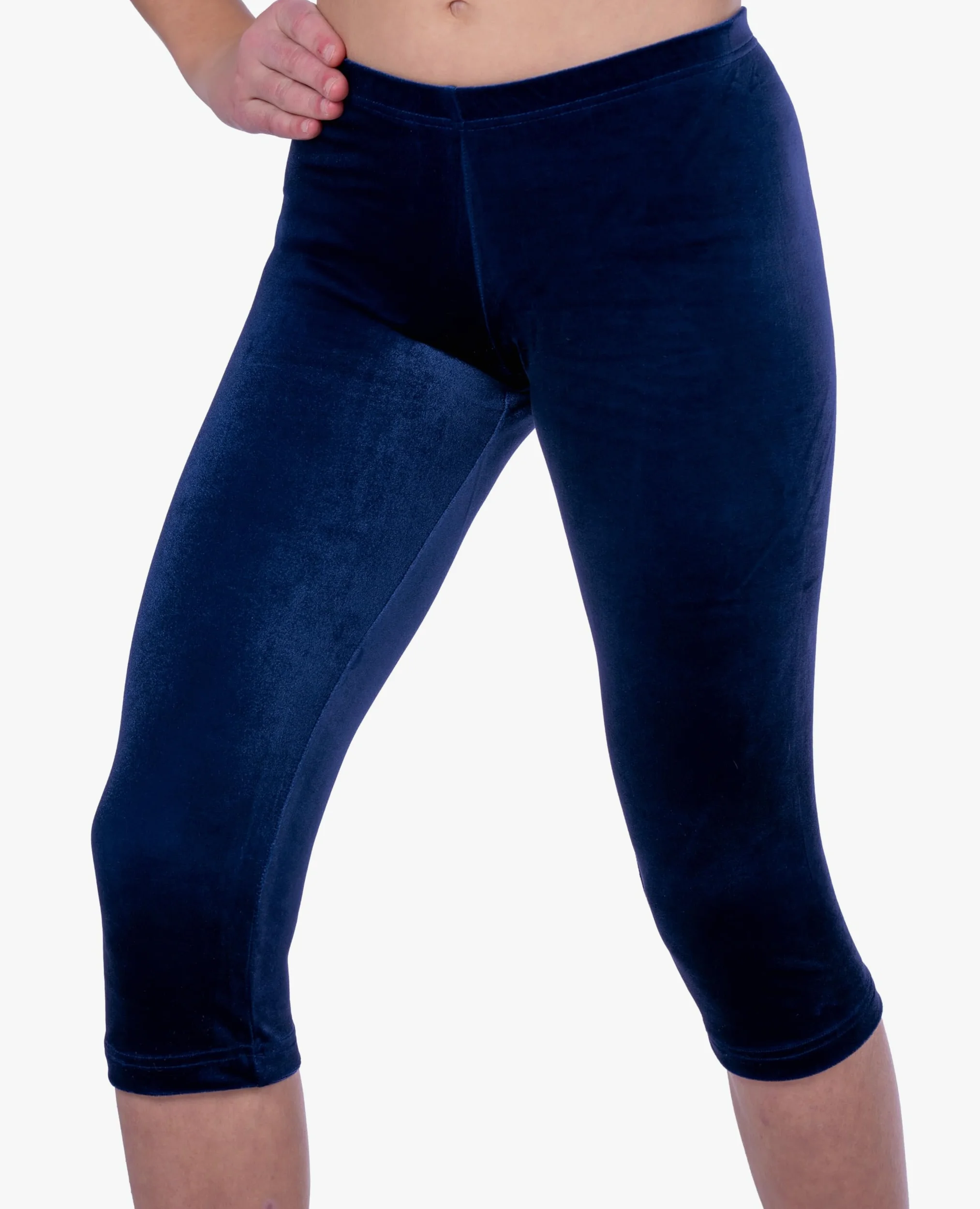Fischer 7712 "Peggy Niñas gimnasia deporte pantalones Capri mallas en suave terciopelo diseño, Oeko-Tex Standard 100 certified, diferentes tamaños y colores