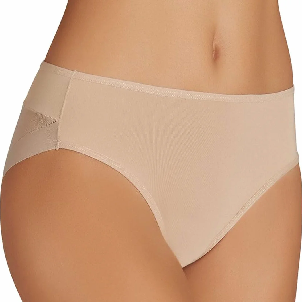 YSABEL MORA Braga Midi Microfibra con Tul Invisible, Diseño Brasileño, Tejido Elástico