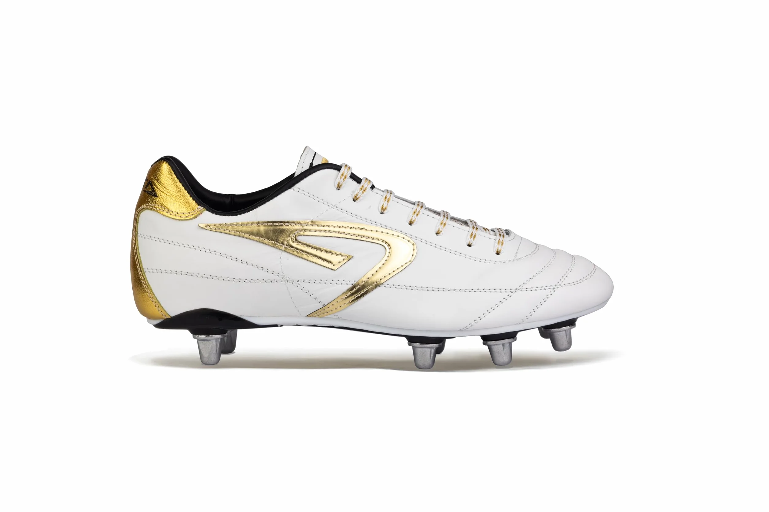 Scatto Rugby Blanco - Botas de Rugby de Piel de Canguro Natural - Blanco