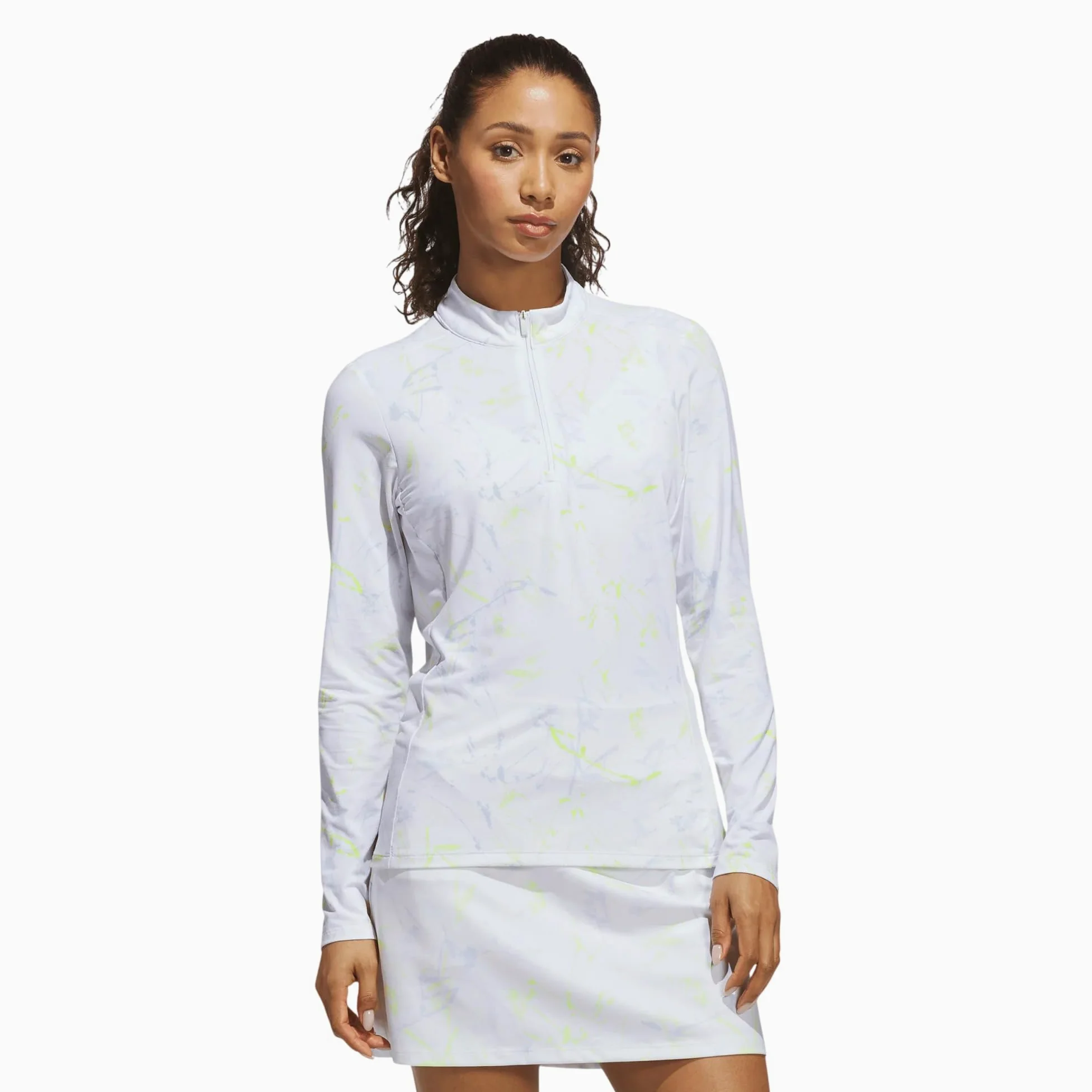 adidas Ult365 Cool Feeling Printed QZ, Sudadera de Golf con Cremallera Mujer