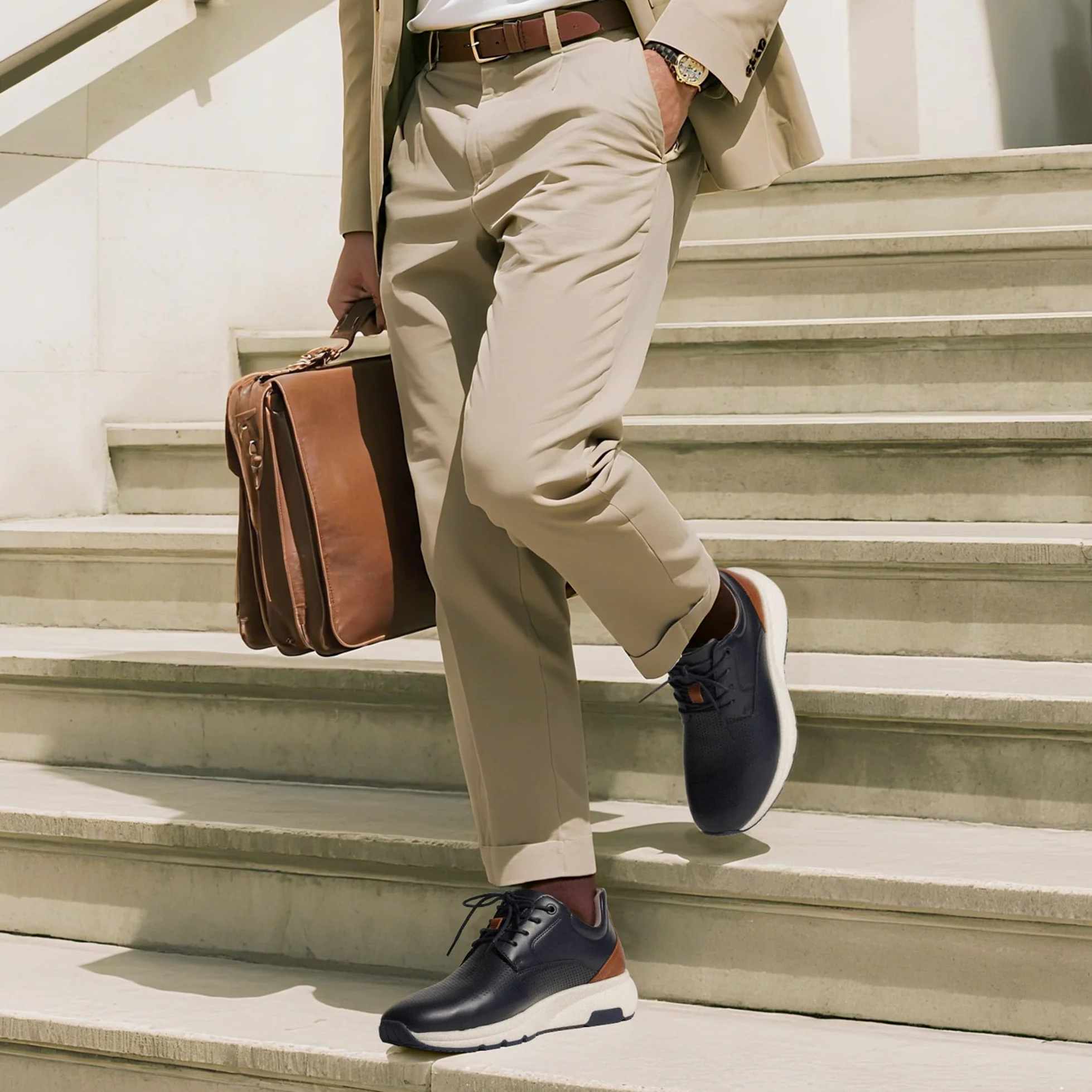 Bruno Marc Zapatos deportivos de vestir casuales para hombre, cómodos durante todo el día, para caminar, transpirables, ligeros, Oxfords MaxFlex ActiveMetro