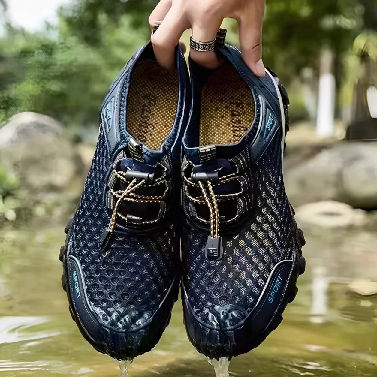 Fansu Zapatos de Agua Hombre Mujer Barefoot Escarpines Deportes Acuáticos Secado Rápido Antideslizante Surf