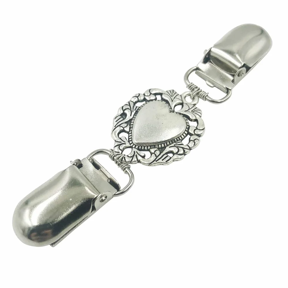 Clip de cardigan Corazón Suéter Clips para mujeres Camisa Clips de vestir Clip trasero Cinch