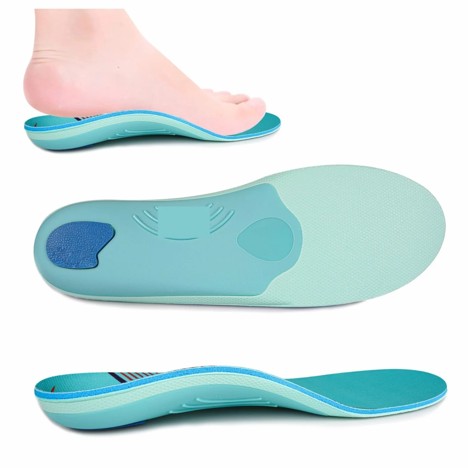 Plantilla deportiva ortopédica plantar con soporte for arco alto | Zapato ortopédico con suela plana y soporte for arco alto(EU(37-38)-240MM)