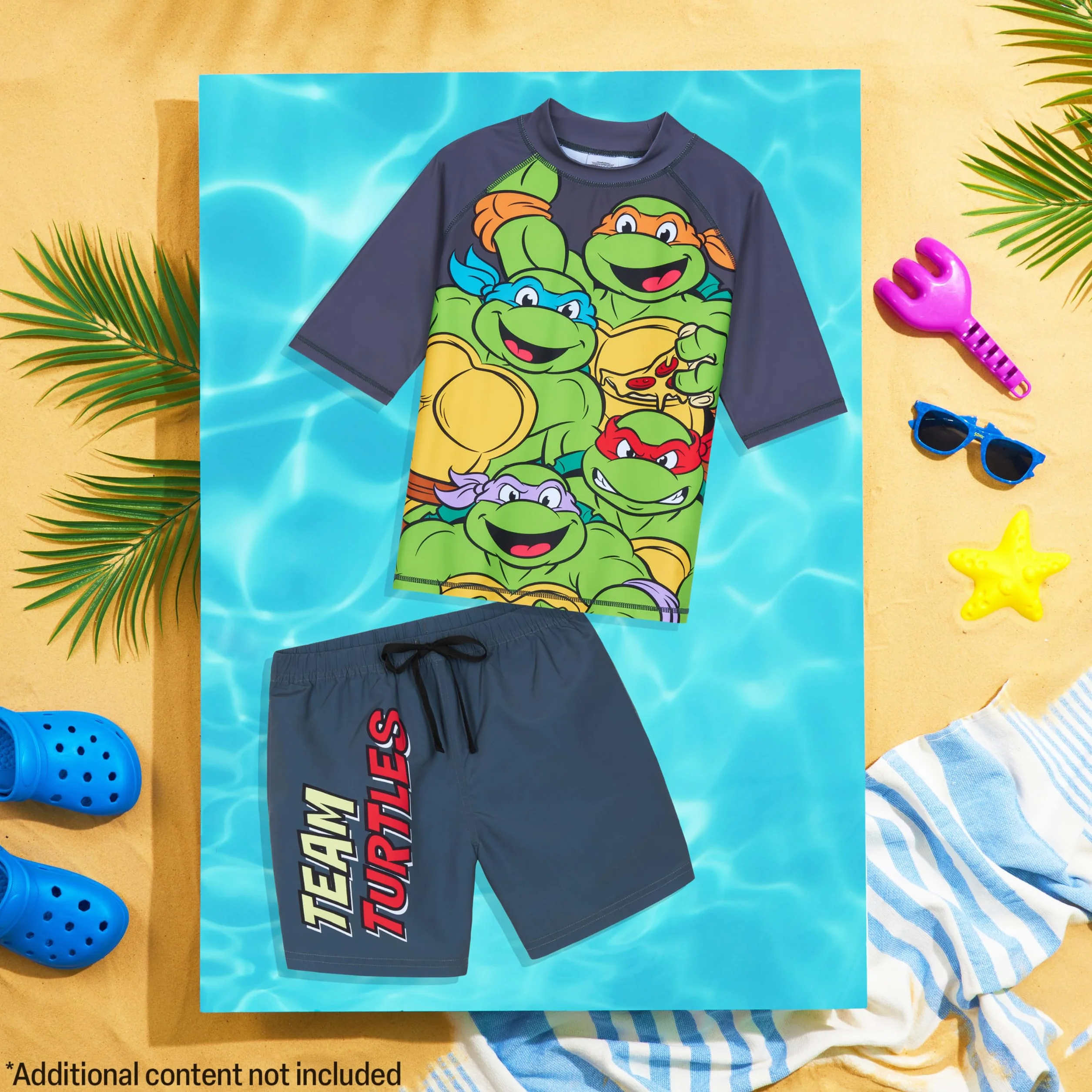 Get Trend Conjunto de Bañador Niño Bañador Natacion Adolescente Set de Baño 2 Piezas con Camiseta y Pantalones Cortos