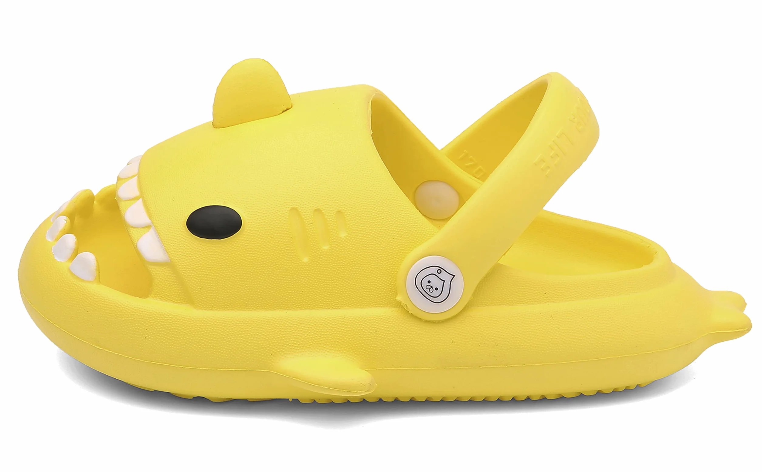 SMajong Chanclas de Playa para Niña Niño Zapatillas de Baño Antideslizante Zapatos de Piscina Ligero Verano Mules, A Amarillo, 25/26 EU