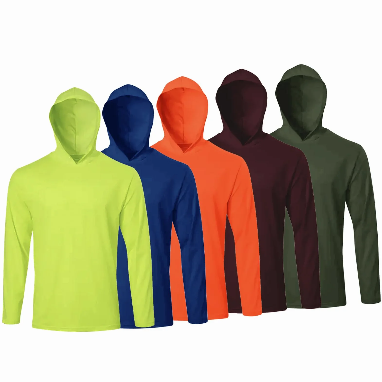 Camiseta de manga larga para hombre, informal, suave, para correr, natación, ciclismo, pesca