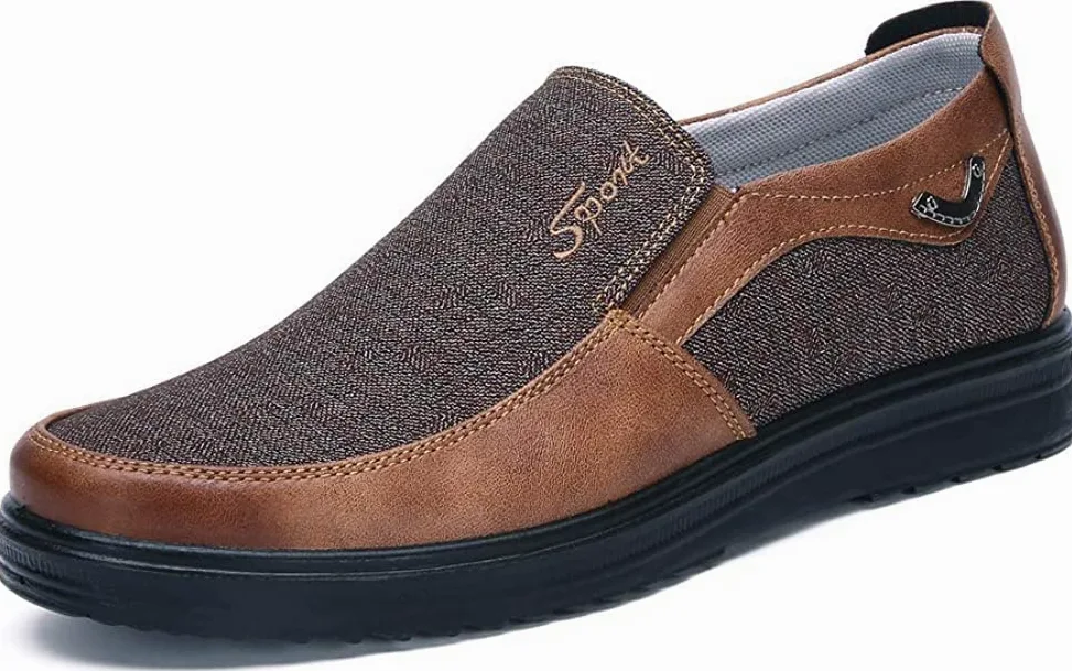 Zapatos sin Cordones Hombre Cuero Mocasines Casual Zapatillas Casa para Centavo Ponerse Conducción Formal Negocios Barco Cómodos Caminar