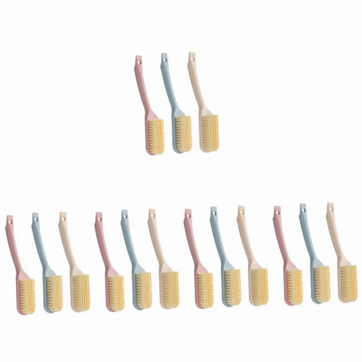 VALICLUD 15piezas Cepillos De Limpieza para Zapatillas De Cepillos Multifuncionales De Mango para Superficies Duras Diseño Ergonómico y