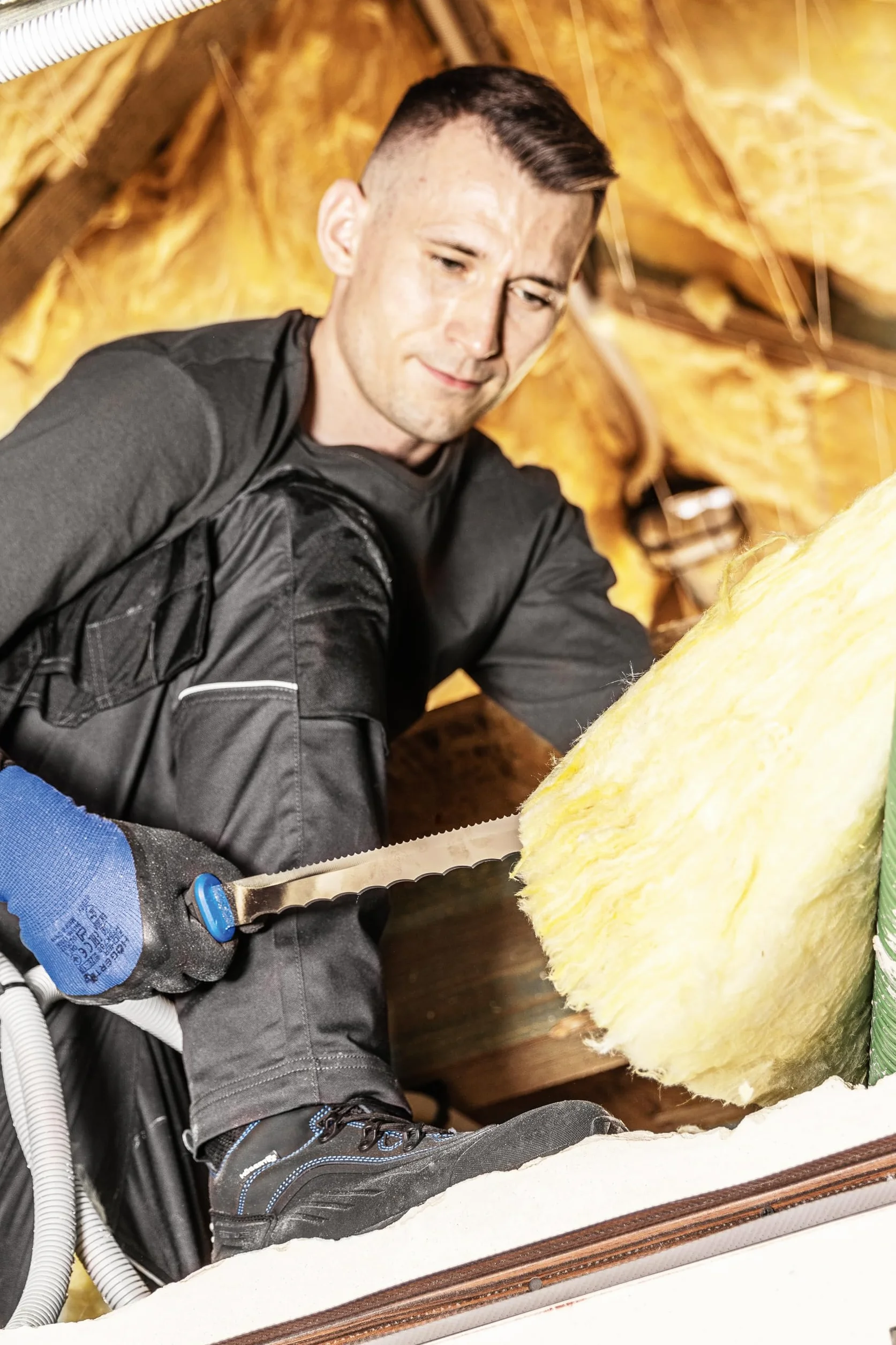 Högert Technik HASSO Pantalones de Trabajo, Pantalones de Seguridad, elásticos, Reforzados, Gris Oscuro, Resistentes, Bolsillos para Herramientas, Rodilleras, Pantalones de construcción,