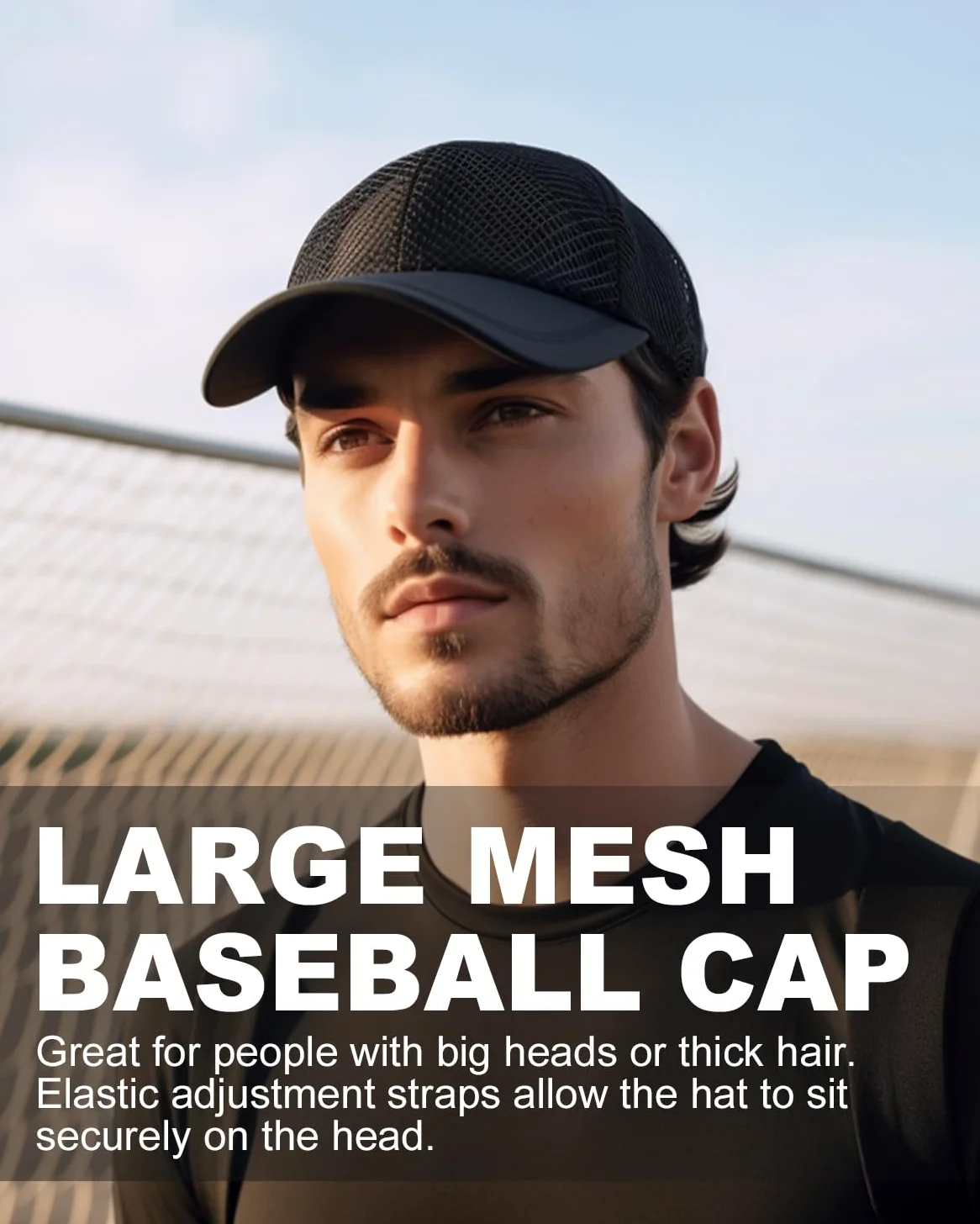 Feng Shui， Gorras de béisbol Deportivas para Correr XX-Large, Sombreros para Cabezas Grandes, Gorra de Verano de Malla de protección UV Extra Grande, Sombrero de Golf Transpirable al Aire Libre