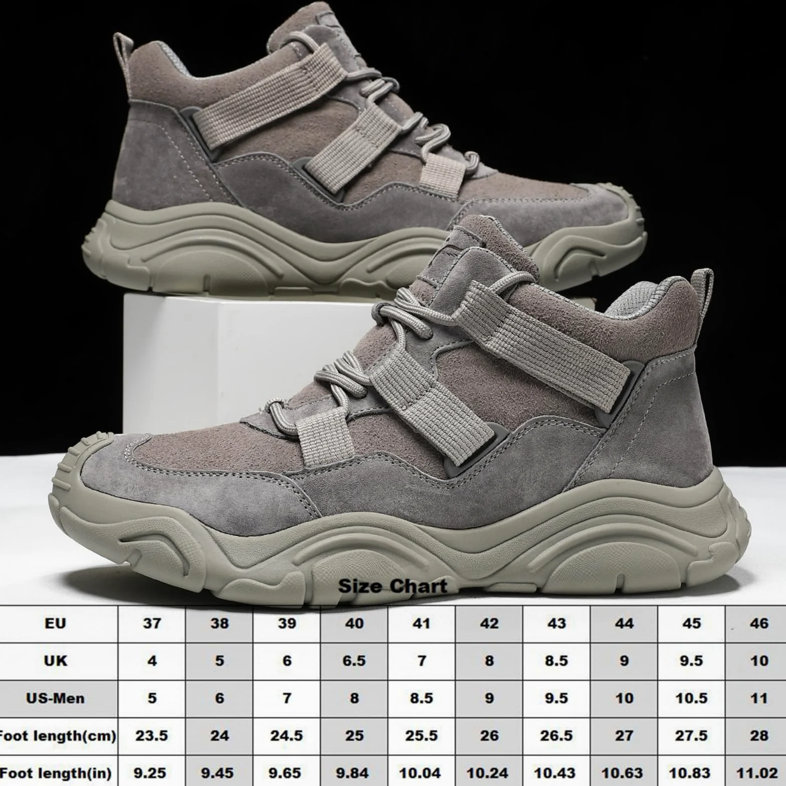 Botas Senderismo Impermeables Hombre Ligero Trekking Aire Libre | Ante Transpirable Caña Alta Con Cordones Antideslizante Con Plataforma Para Mochileros Acampadas Montaña