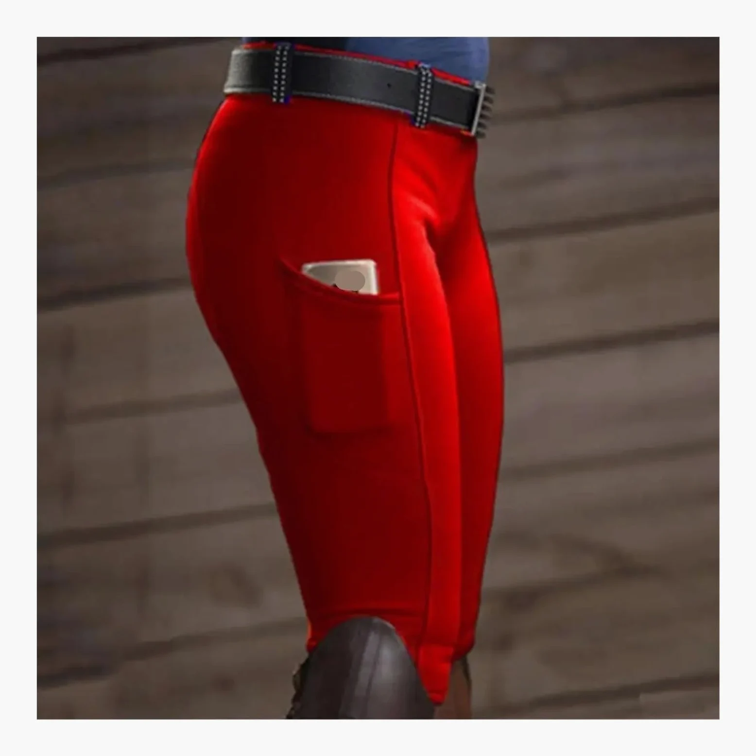 Mallas de equitación con Bolsillo y realce Cadera for Mujer, Pantalones, calzas ecuestres para Montar A Caballo Y Entrenar