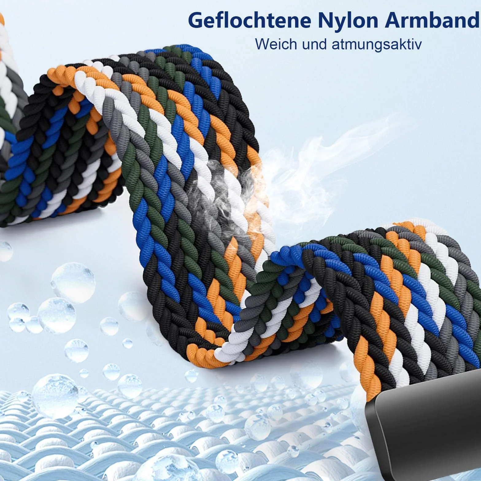 3 Piezas Niños Correa Compatible para Z7/Z6/Z1 Watch Phone, Nylon Trenzado Pulseras de Repuesto imoo Smartwatch Z7/Z6/Z1 con Cierre Magnético para Niños y Niñas