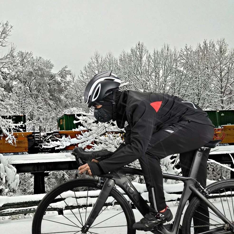 ROCKBROS Chaqueta Ciclismo Invierno Forro Polar Antiviento Térmico Hombre Mujer