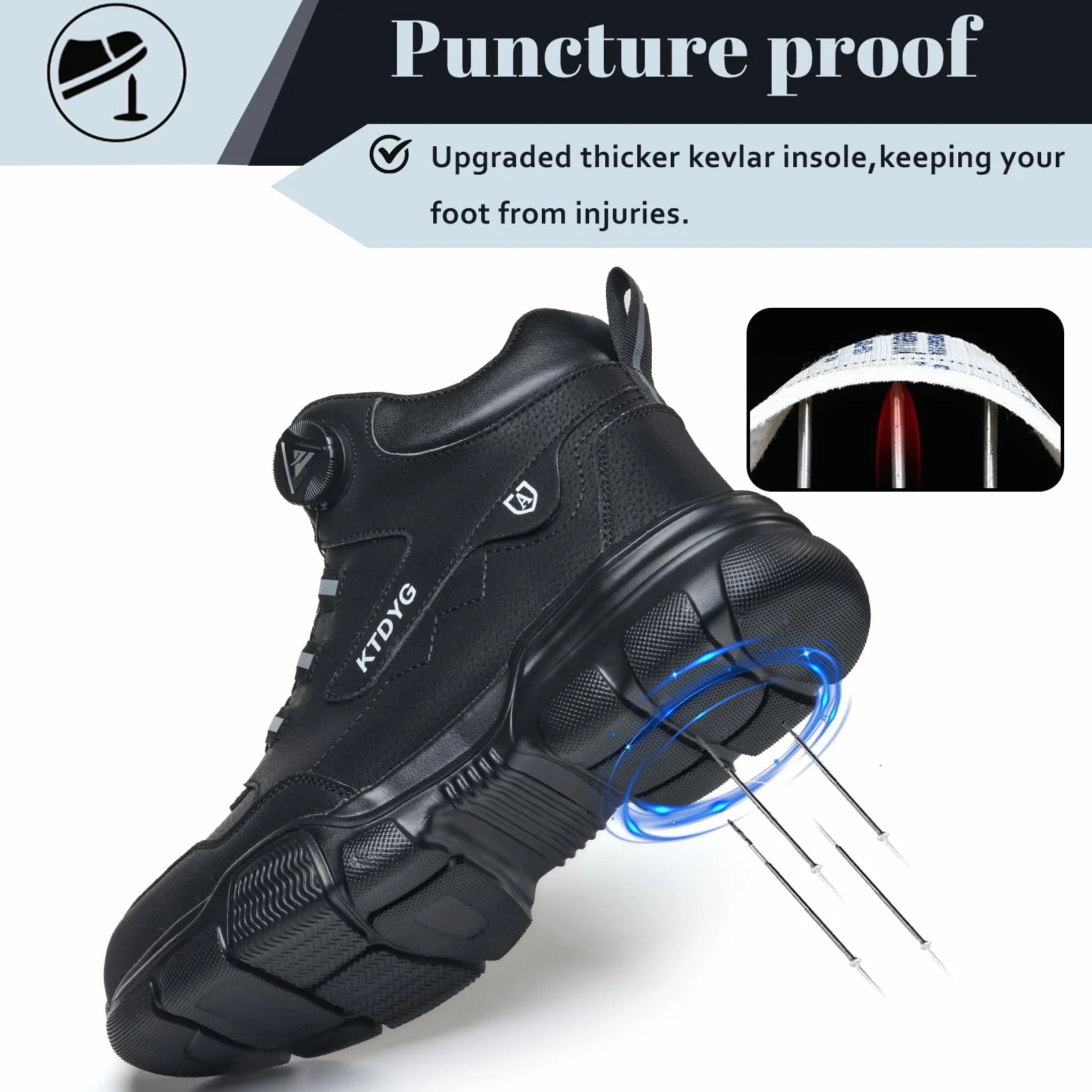 Botas de Seguridad Impermeables con Punta de Acero Antideslizantes 37-46 EU