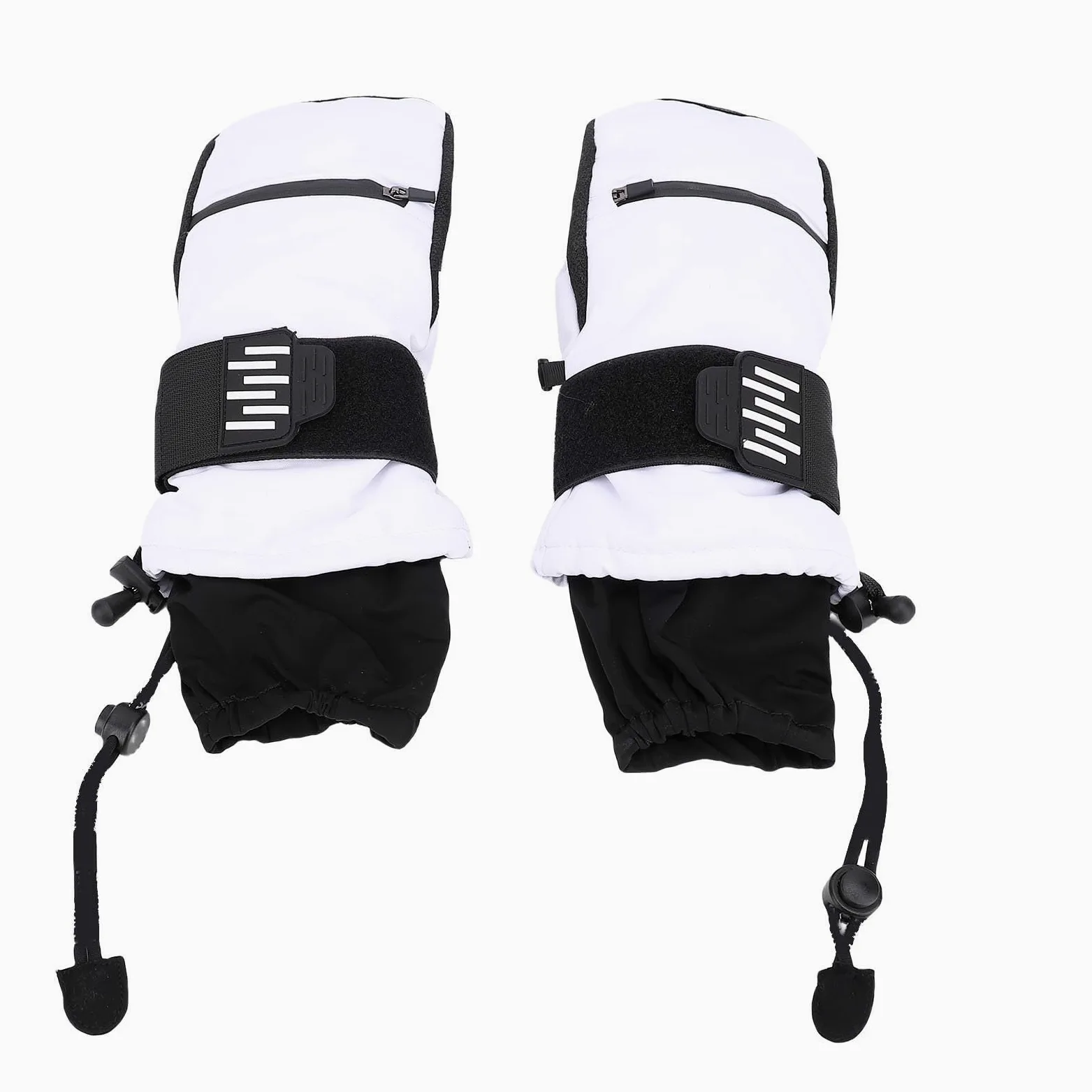 Guantes de Esquí Guantes de Snowboard Guantes de Snowboard Guantes con Protección de Muñeca Bolsillo Impermeable Ajuste Seguro Interior 5 Dedo para Esquiar Senderismo Montañismo Tela Nylon EVA