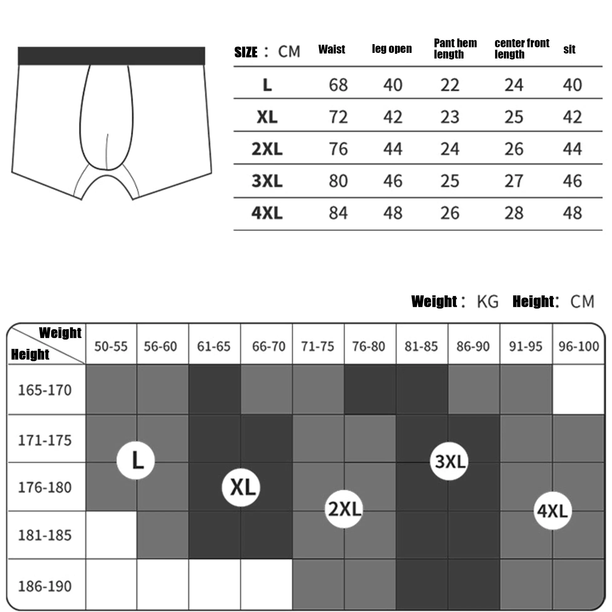 JEShifangjiusu - Calzoncillos tipo bóxer para hombre, ropa interior cómoda, transpirable, de algodón elástico, absorbe la humedad, paquete de 4