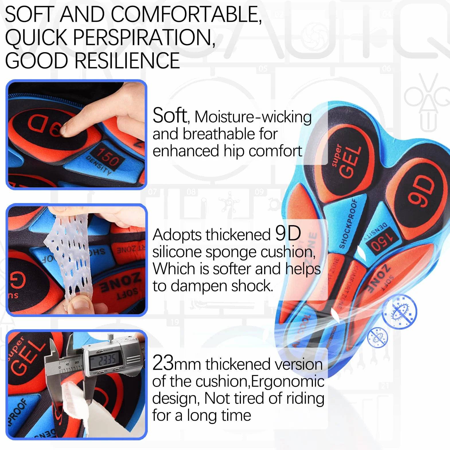 Conjunto Ropa Ciclismo Hombre Maillot Bici MTB Verano Manga Corta Culotte Tirantes 9D Gel Acolchado