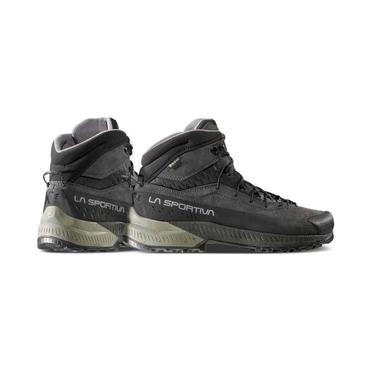 La Sportiva Tenis TX4 EVO Mid GTX Approach para hombre, Carbono/arcilla, 44.5 EU
