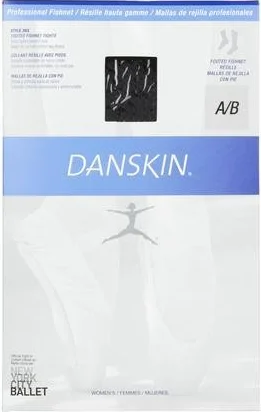 Danskin Medias de malla para mujer con pie acolchado
