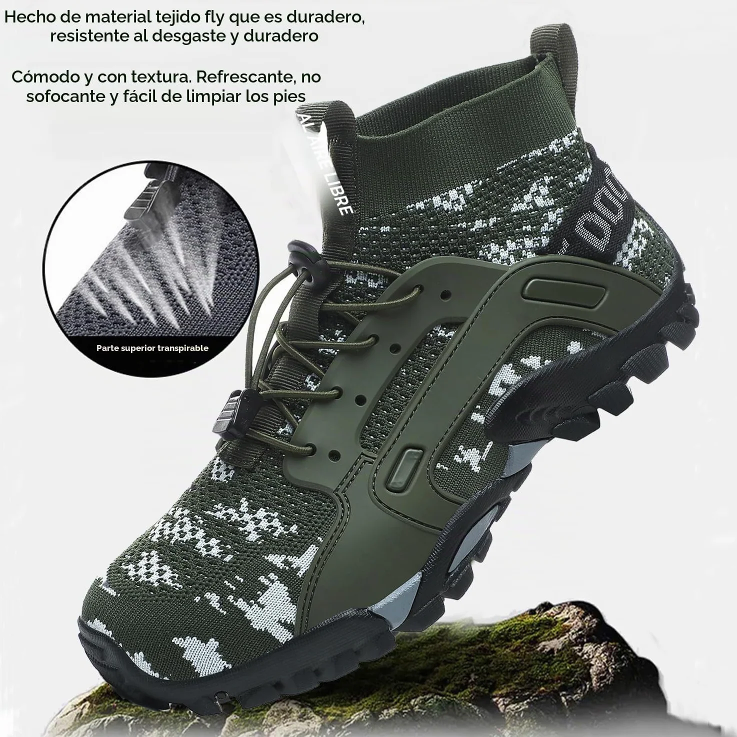 VTASQ Zapatillas de Trekking Hombre Zapatillas Trail Running Antideslizantes Zapatos de Senderismo AL Aire Libre Botas de montaña para Mujer Deportes Zapatillas Correr Sneaker